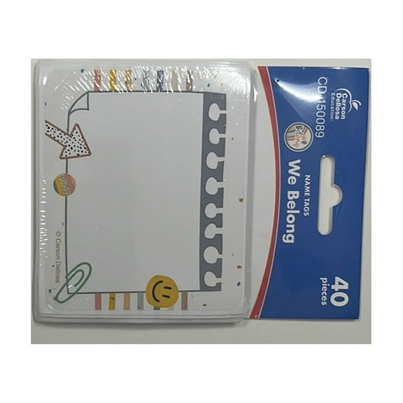 Carson-Dellosa We Belong Name Tags (150089)