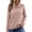 Pink, variant on Staron Women's Sweaters Button Down Collared Long Sleeve Casual Comfy Knitted Ribbed Loose Fall Winter Tops Blue L