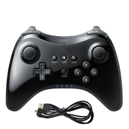 Wireless Pro Bluetooth Controller Gamepad Joypad Joystick Remote for Nintendo Wii U Black