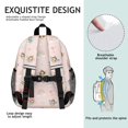 thumbnail image 5 of Princess and Fairy Pink Pattern Backpack for School, Cute School Bag with Adjustable Shoulder Straps and Padded Back, 15"x11.42"x5.5", 5 of 5