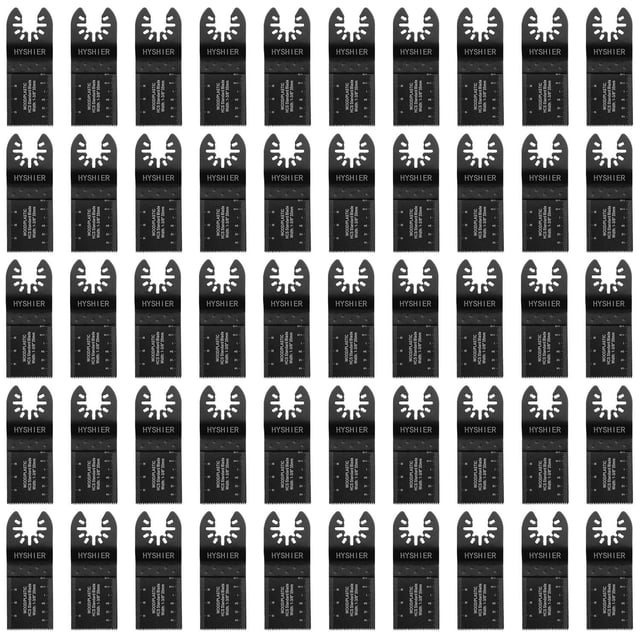 Cuchillas oscilantes para herramientas HYSHIER, 50 unidades, madera, liberación rápida