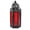 Red, variant on 11.5" Moroccan Style Hanging Candle Lantern, Black Metal Frame, Red Colored Glass Panels Candle Holder Indoor Outdoor Lamp Lantern, Great for Patio, Porch, Bedroom, Events, Parties