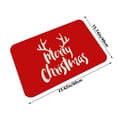 thumbnail image 3 of JingChun Merry Christmas Decorations Red Bathroom Rugs Cute Bath Mat Christmas Bathroom Decor, Bath mats for Bathroom, Non Slip Backing, Machine Washable, Bathtub,15"×23", 3 of 7