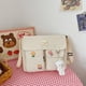 thumbnail image 2 of Bolsa cruzado de lona Harajuku, de hombro con solapa para chica con insignia (colgante blanco beige) Ehuebsd Para Estrenar, 2 of 8