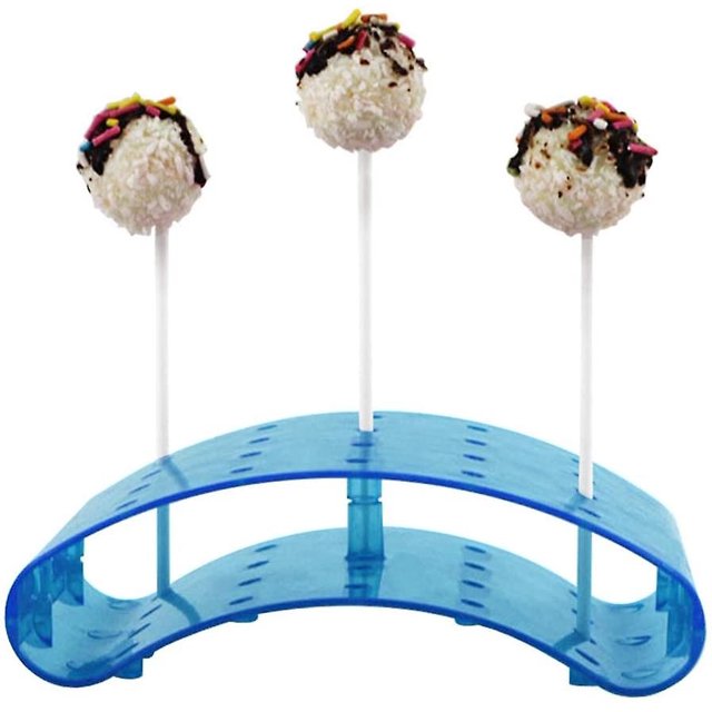 Soporte para piruletas para hasta 20 Cakepop, estante de exhibición transparente azul Kuyhfg Bienvenido a Kuyhfg