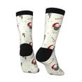 thumbnail image 3 of Goofa Christmas Pug Dog Printed Men's Crew Socks, Soft Durable Breathable Moisture-Wicking with Odor Control Cotton socks, 3 of 9