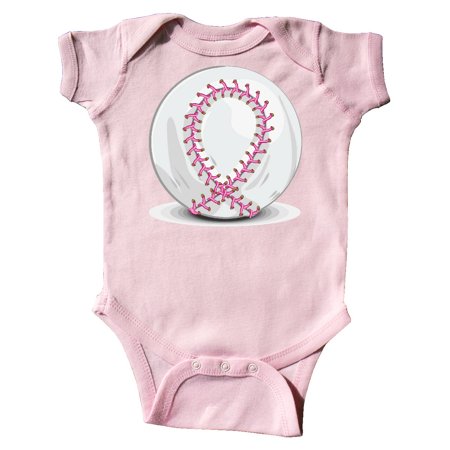 

Inktastic Pink Breast Cancer Ribbon Baseba Gift Baby Boy or Baby Girl Bodysuit