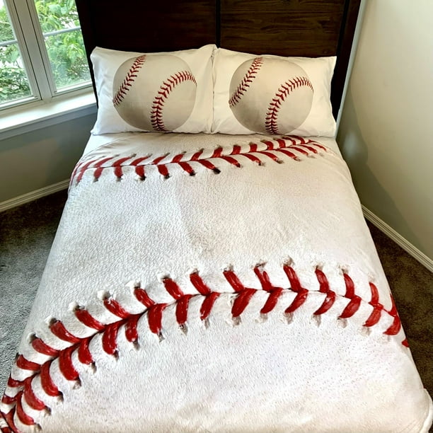 Baseball 5 Pc Kids Twin Bed Set With, Baseball Bedding For Twin Bedroom
