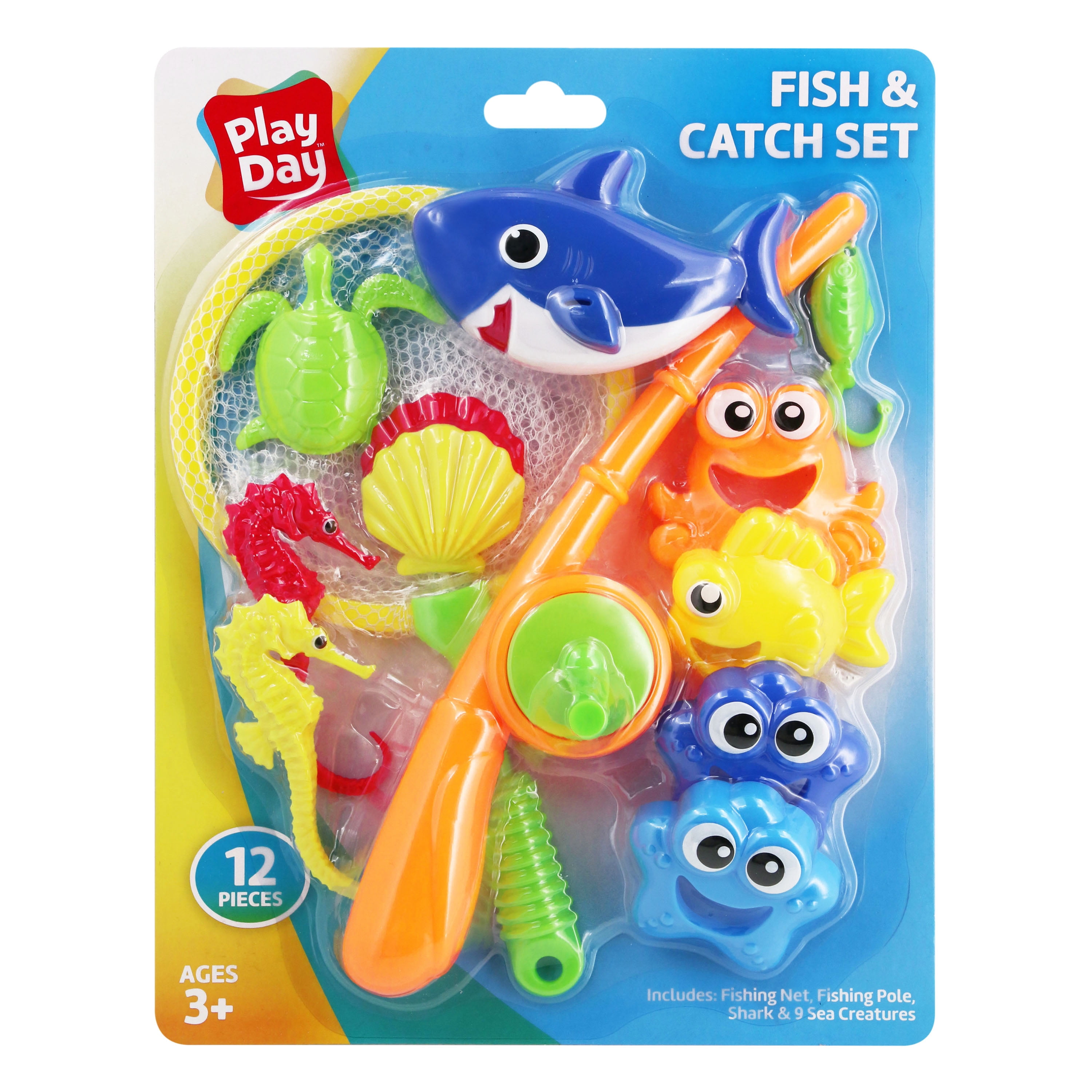 Mini Fishing Game Hook Rod Fish Miniature Angling Toy Catch Sea Classic kids 