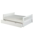 thumbnail image 3 of Camaflexi Full Size Platform Bed with Twin Trundle - Mission Headboard - White Finish, 3 of 3