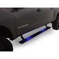 thumbnail image 1 of Amp Research Running Board 76120-01A PowerStep; Textured; Black; Die Cast Aluminum; With LED Light System; Frame Body Mount Bolts; With Plug-N-Play Wiring Kit, 1 of 3