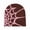 Brown + Pink, variant on Spider Web Knit Beanie, Warm Stylish Cuffed Winter Hat, Casual Streetwear Beanie for Men Women, Multiple Colors & Sizes Available Black and White-4