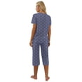 thumbnail image 6 of MINTREUS Women's Pajama Sets Short Sleeve Shirt and Capri Soft Pajama Sets with Pockets S-4XL, 6 of 6