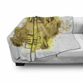thumbnail image 3 of Grunge Soft Flannel Fleece Blanket, Retro Car with Digital Grunge Torn Splash Dirty Graffiti Like Urban Illustration, Cozy Plush for Indoor and Outdoor Use, 60" x 80", Green Mustard, by Ambesonne, 3 of 6