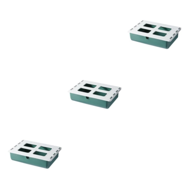 Caja organizadora de cajones de plástico Yuarrent verde 33*23.5*8.5 cm