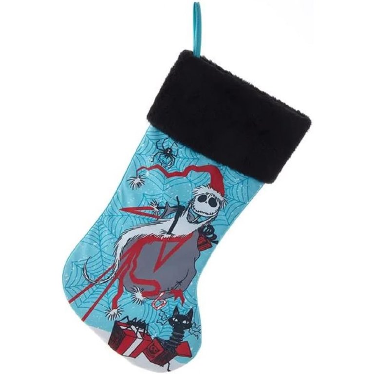Kurt Adler 19" Disney Mickey Mouse Reindeer Stocking – Embroidered Plush Cuff Holiday Decoration