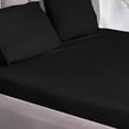 thumbnail image 4 of Utopia Bedding Fitted Sheet, Premium Soft Microfiber, Fade & Wrinkle Resistant, Lightweight Easy Care Solid All-Around Elastic Deep Pocket Twin , Black, 4 of 7