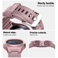 thumbnail image 4 of Dexnor Case for Samsung Galaxy Watch 4/5 Band [44mm], New Upgrade [Raised Bezel & Snap-on] Shockproof Case with Adjustable Strap,Pink, 4 of 7