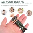 thumbnail image 4 of 3 piezas de figuras de personas de pequeños agricultores realistas, figuras de personas de agricultores pintadas a mano, juguetes de personas, juego para niños, tolders, 4 of 6
