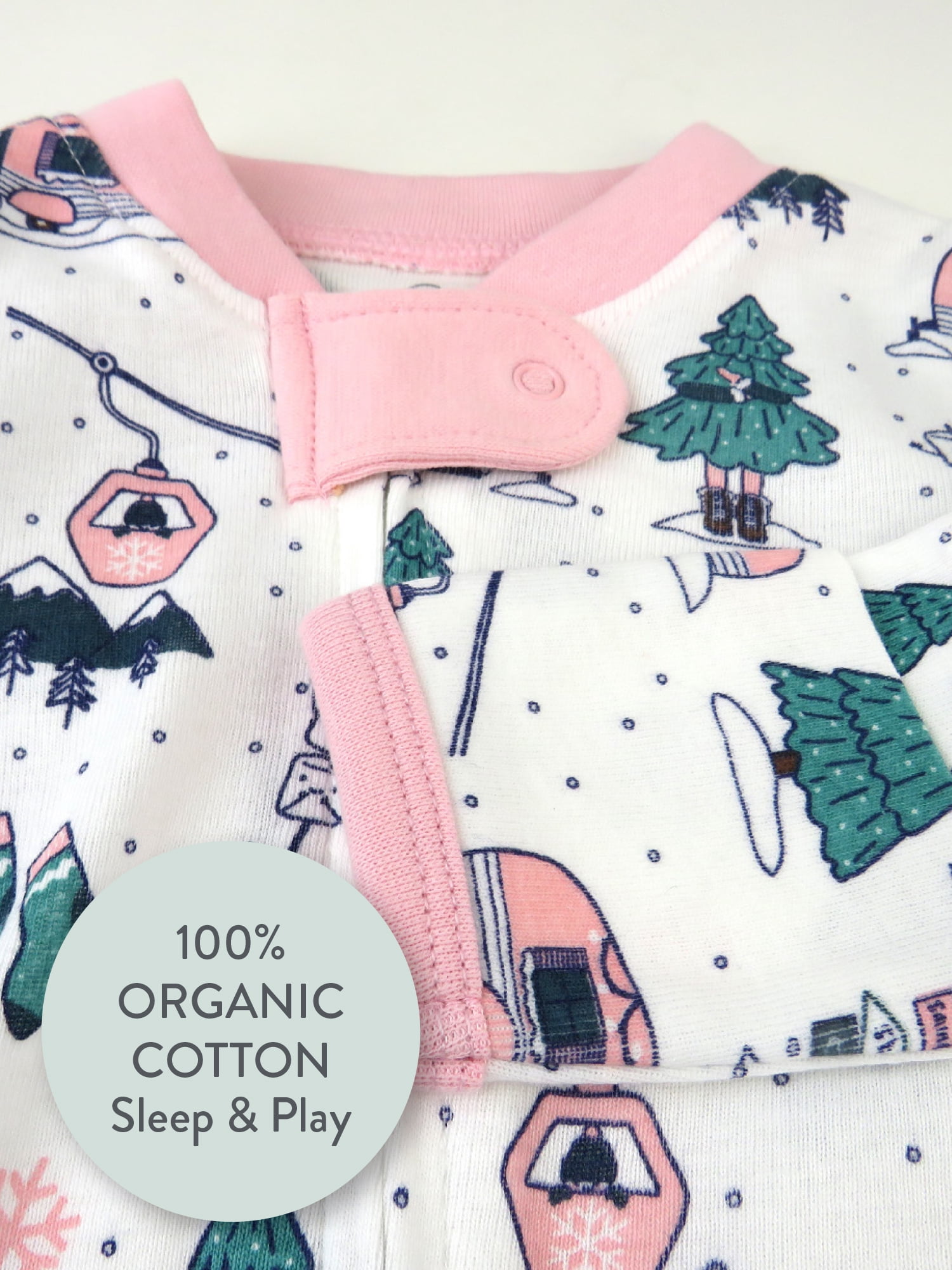 Honest Baby Clothing Gender Neutral Organic Cotton Holiday Sleep N Play, Sizes Newborn-9 Months