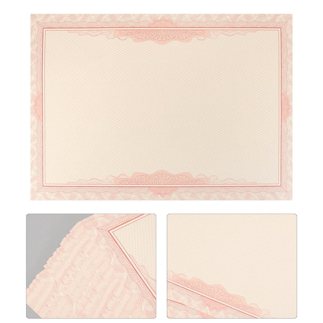 RENACLIPY 50 Pcs Papier Cartonné Rouge Format Lettre Idéal pour Imprimer Certificats et Documents Officiels