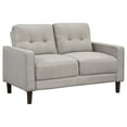 thumbnail image 5 of Homestock Global Glam 2-Piece Upholstered Sofa Set 77.25x32.75x34.25 in Beige - Track Arms, Tufted, Easy Assembly, Ideal for Small Spaces, 5 of 6