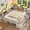 Rustic Gray, variant on Full Daybed With Storage L-Shape Bookcase & 6 Drawers Metal Platform Bed Small Space Guestroom Furniture White& Rustic Gray