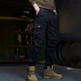 thumbnail image 6 of Awwp Mens Pants, Hiking Work Pants Outdoor Cargo Casual Sports Trousers Pants for Men Black L, 6 of 6