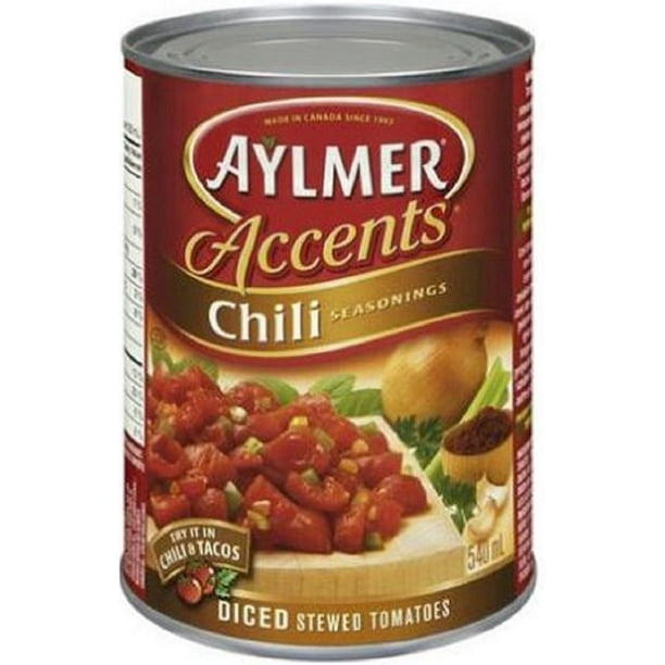 Aylmer® Accents Chili Seasoning Diced Stew Tomatoes, 540 mL Walmart.ca
