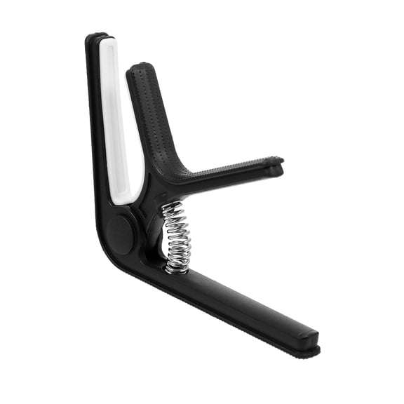 HOMEMAXS Black Multifunction Guitar Capo Made of Plastic Steel for Guitar with Universal Fit and Portable Design 4.5 Inches