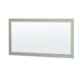thumbnail image 2 of Wyndham Collection Sheffield 59" Mirror Wood Double Bathroom Vanity in White, 2 of 7