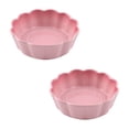 thumbnail image 1 of Qeeadeea Small Round Baking Dish Set Of 2, Round Ceramic Pie Plate, Colorful Ceramic Casserole Dish-Pink-15x15x5cm, 400ml, 1 of 7