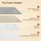 thumbnail image 4 of Almohadilla para cama para perros BEAUTYZOO, 107 x 71 cm, lavable, gris, 4 of 9