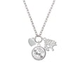 thumbnail image 2 of Delight Jewelry Silvertone Small 2-D Puffy Heart Let Things Go Fall Zoey Charm Necklace, 28", 2 of 4