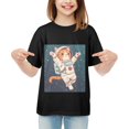thumbnail image 2 of HANMUN Boys and Girls Tough Fashionable One Side Hot T-Shirts and Short Sleeves, Size XS-XL Made in USA, 2 of 4