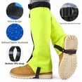 thumbnail image 4 of Guêtres de Randonnée Imperméables à Couverture Complète, Jambières Ajustables pour l'Alpinisme, le Ski et la Protection Hivernale, Extérieur Hommes Femmes (Vert, M), 4 of 5