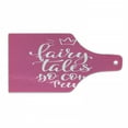 thumbnail image 1 of Once upon a Time Cutting Board, Fairy Tales Do Come True Inspirational Calligraphy Princess Crown, Decorative Tempered Glass Cutting and Serving Board, in 3 Sizes, by Ambesonne, 1 of 2