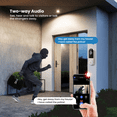 thumbnail image 3 of Smart Wi-Fi Video Doorbell with Human Detection, Night Vision, and Two-Way Audio for Total Home Security(No Receiver), 3 of 5