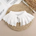 thumbnail image 1 of Cuello Falso de Blusa de Cuello Choker Acuchillado Decorado con Encaje Casual, 1 of 5