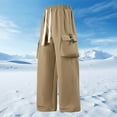 thumbnail image 2 of Afuyipoi Oversized Sweatpants for Men,Breathable Natural Rise Elastic Waist Pull-On Pants Khaki XL/40, 2 of 8