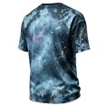 thumbnail image 4 of Havenx Halloween Shirt for Men Pumpkin Print Shirt Short Sleeve Crew Neck Tshirts Spooky Scary Fashion Funny Lightweight Casual Tee Tops,Light Blue M, 4 of 5