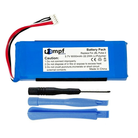 6000mAh 5542110P, P5542100-P Battery Replacement JBL Pulse 2, Pulse 3 Speaker