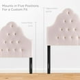 thumbnail image 5 of Tufted Headboard, Twin Size, Pink, Velvet, Bedroom, Modern Contemporary Boutique HB35142, 5 of 7