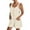 Beige, variant on Huanyaaa Short Rompers for Women Summer Casual Button Rompers Overalls Jumpsuit Shorts Button Rompers Strapless Jumpsuits for Women Lace Ripple Romper off One Shoulder Tops for Women Turtle Neck Long