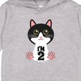 thumbnail image 3 of Inktastic 2nd Birthday Cat 2 Year Old Girl Toddler Hoodie, 3 of 4