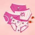 thumbnail image 5 of 4-Pack Kids Girls Soft Cotton Underwear Breathable Comfort Panty Briefs Toddler Undies 2-9 Years, 5 of 7