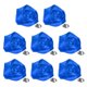 thumbnail image 1 of Paquete de 8 pines de solapa para trajes de hombre, broches de flores de 1.97" [Azul], 1 of 1