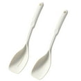 thumbnail image 2 of Ludlz 2Pcs/Set Large Silicone Cooking Spoon Spatula Kit Non-Stick Slotted Solid Spoon Set Hanging Hole Design Heat-Resistant Spoon Kitchen Utensils, 2 of 8