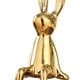 thumbnail image 5 of Estatua de conejo de cerámica, adorno electrochapado, figura de 2x, 5 of 9