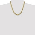 thumbnail image 2 of Real 14kt Yellow Gold 7.25mm Flat Beveled Curb Chain; 20 inch; Lobster Clasp; for Adults and Teens; for Women and Men, 2 of 5